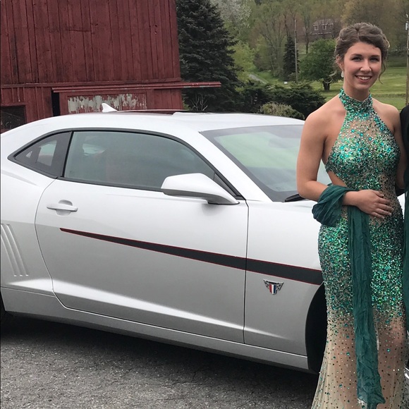 Prom Dress org-$1,000 worn at Vegas Pageant Show - Picture 2 of 3